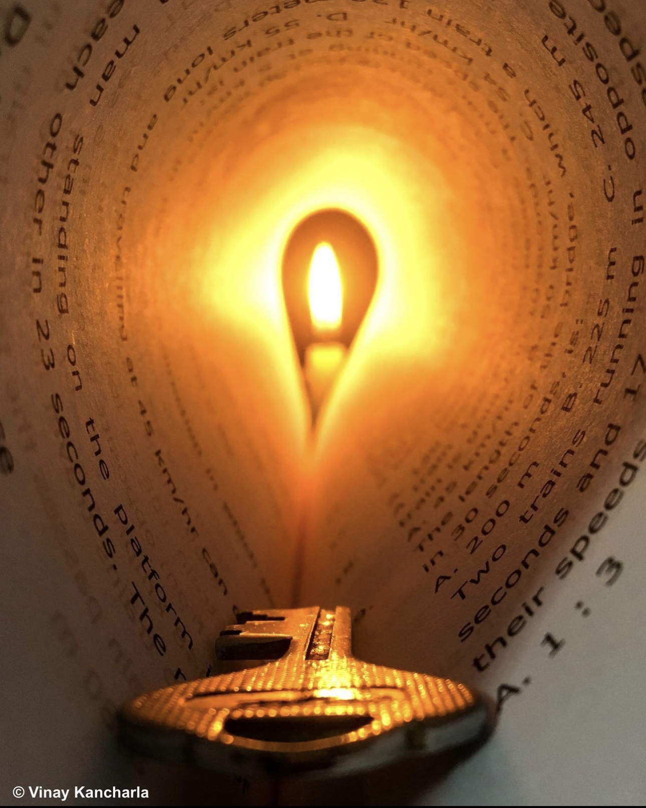 candleviewthroughapage